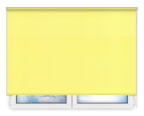 Стандартные рулонные шторы Аллегро перл желтый цена. Купить в «Мастерская Жалюзи»